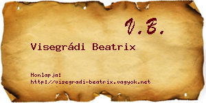 Visegrádi Beatrix névjegykártya